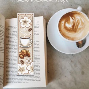 Coffee Bookmark Cross Stitch Pattern PDF Download Coffee Cup and ...