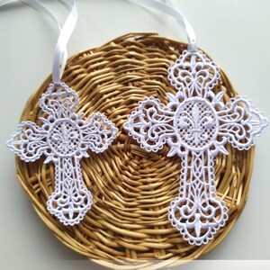 Filigree Pattern Christian Filigree FSL Cross Machine Embroidery Design, Religious Bible Bookmark ...