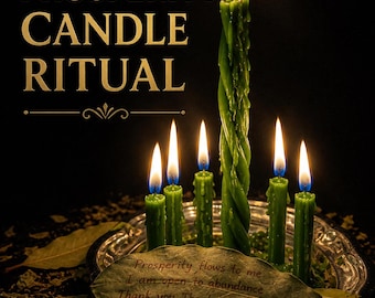 Prosperity Intention Candle Burning for You  — Support for god luck, focus, and positive opportunity