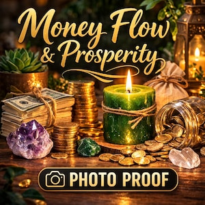 Vela encendida con intención de prosperidad para ti: apoyo para la suerte divina, el enfoque y las oportunidades positivas