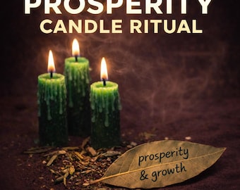 Vela encendida con intención de prosperidad para ti: apoyo para la suerte divina, el enfoque y las oportunidades positivas