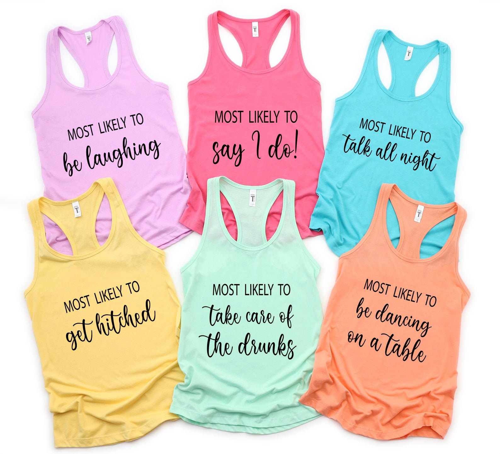 Bachelorette Party Shirts, Most Likely to, Funny Bachelorette, Bridal Party Shirts, Wedding Party, Bridesmaid Tshirt, Custom, Group T-Shirts