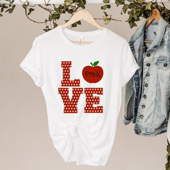 etsy preschool teacher shirts