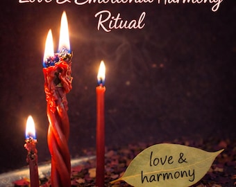 Candela con Intenzione d'Amore - Energia che apre il cuore, romanticismo e supporto emotivo interiore