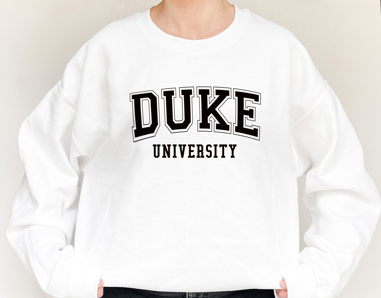 Duke University Sweatshirt, College Sweatshirt, USA Sweatshirt, Duke Apparel, College Style Sweatshirt, Duke Sweater, Vintage Retro slyled