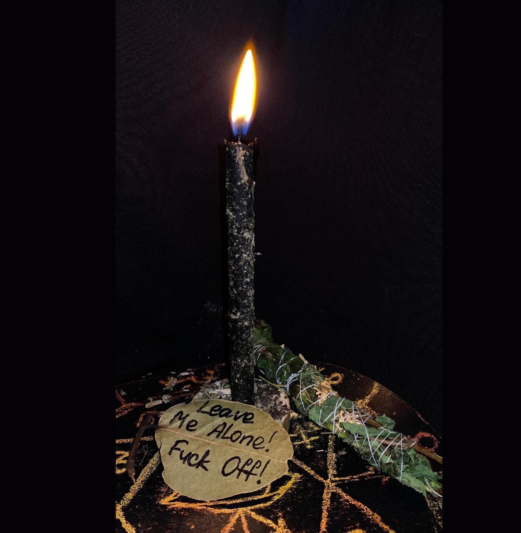SAME DAY, Leave Me Alone, F*ck Off  Banishing Candle Burning for you, Burning Ritual Candle Service on Your Behalf