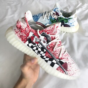 شنط نسائيه Adidas Yeezy 350 V2 Demon Slayer Custom Sneakers Hand Painted ... شنط نسائيه شنط نسائيه Adidas Yeezy 350 V2 Demon Slayer Custom Sneakers Hand Painted ... شنط نسائيه