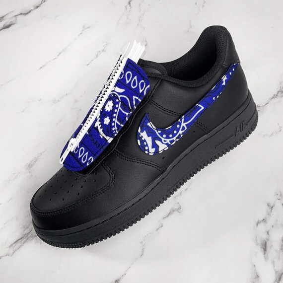 BLUE BANDANNA NIKE AIR FORCE 1 – Shoelux