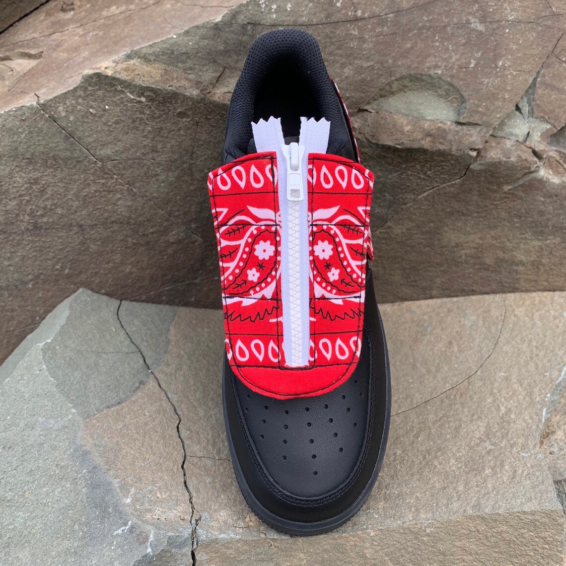 Red Bandana Set For Custom AF1 Kit For Customize Your Shoes | Etsy