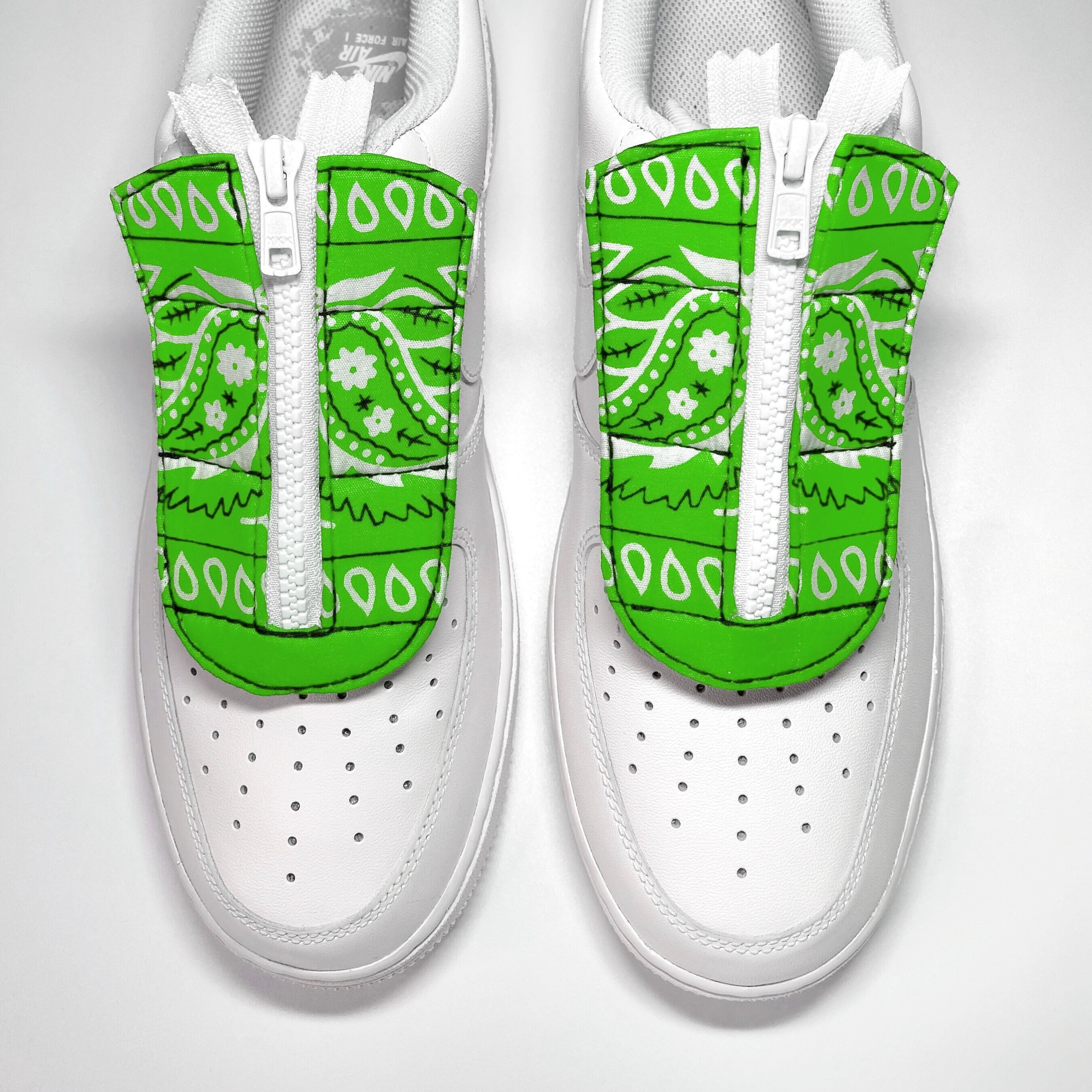 Green Bandana Set For Custom AF1 Kit For Customize Your | Etsy