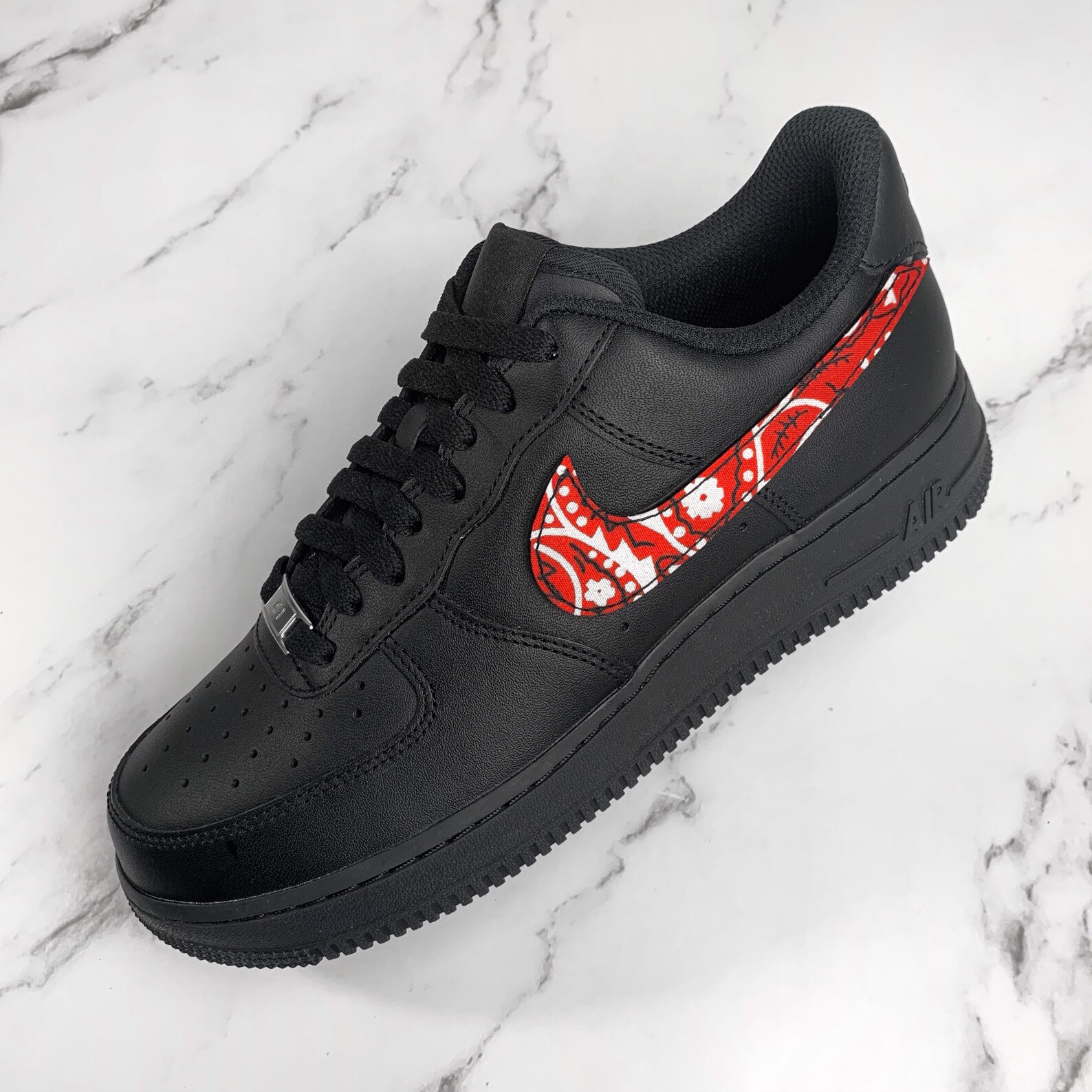 Red Bandana Set For Custom AF1 Kit For Customize Your Shoes | Etsy