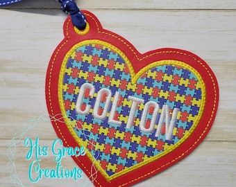 Etiqueta de bolsa de aplique de corazón, etiqueta de bolsa de corazón, diseño de bordado de etiqueta de bolsa, diseño de bordado digital, descarga instantánea