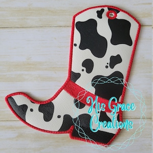 Etiqueta para bolso con forma de bota de vaquero, etiqueta para bolso con forma de bota, diseño de etiqueta para bolso, diseño de bordado digital, descarga instantánea