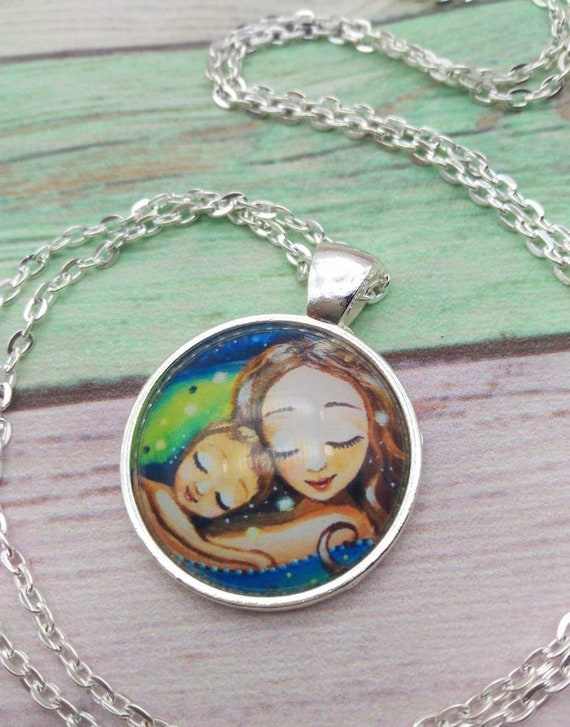 mom and child new mother love gift gift for her baby  necklace jewel with photo