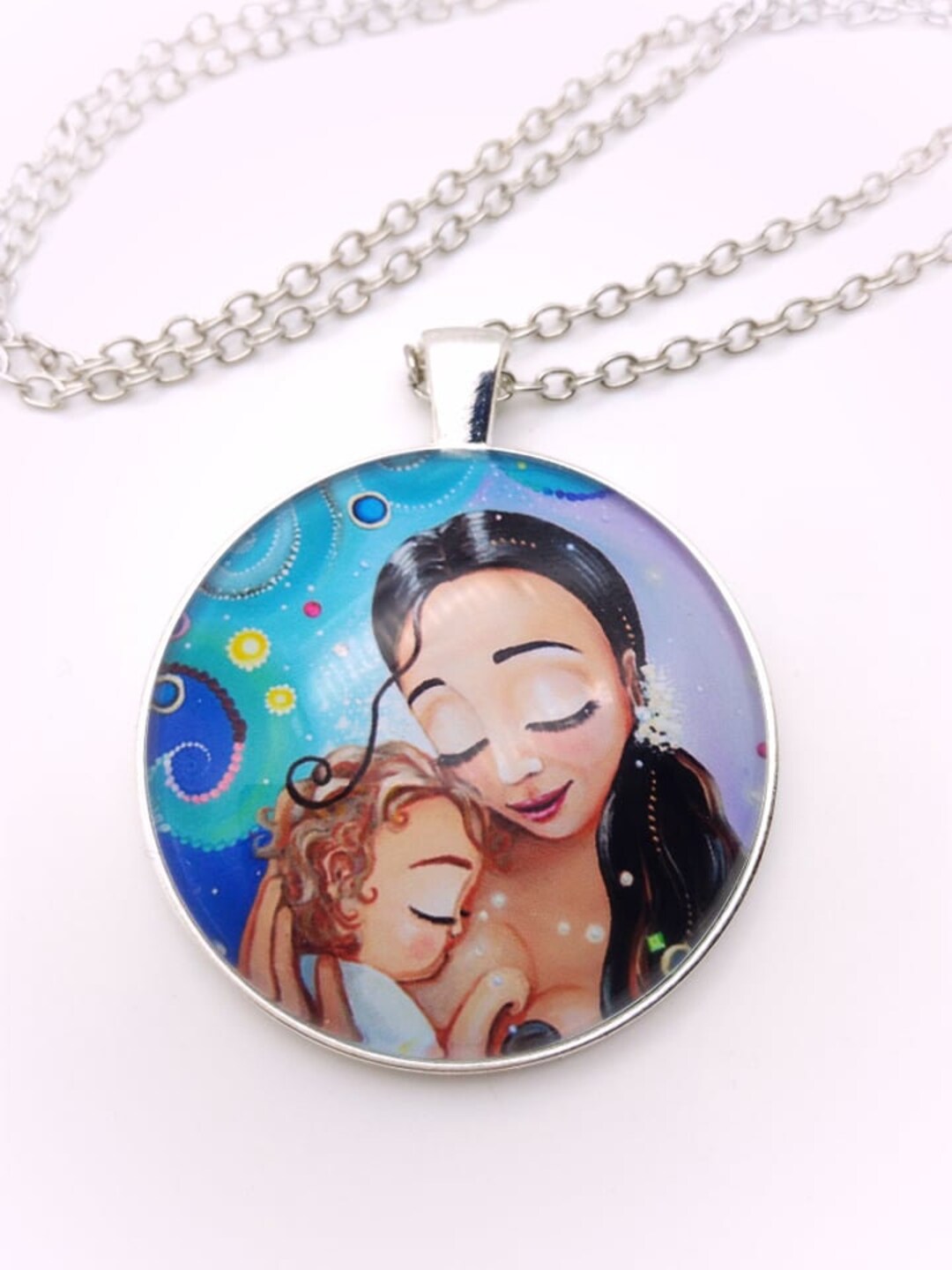 Olive Tree. Breastfeeding. Mom With Baby. Nursing Necklace Etsy