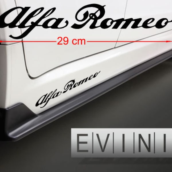 ALFA ROMEO 2x Side Stickers Car Decals Graphics