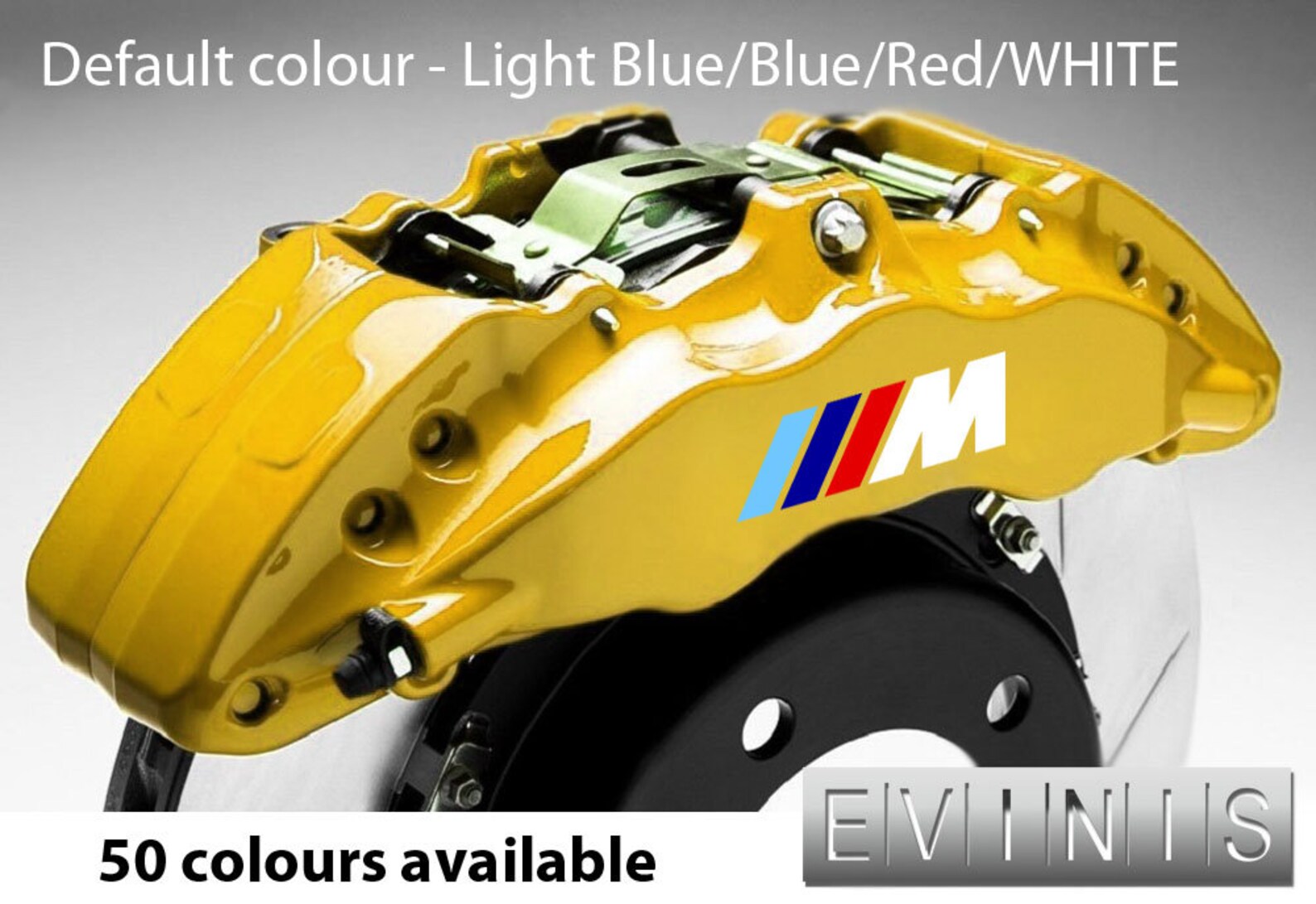 Bmw M Sport Colour Brake Caliper Vinyl Stickers Decals Graphics Set