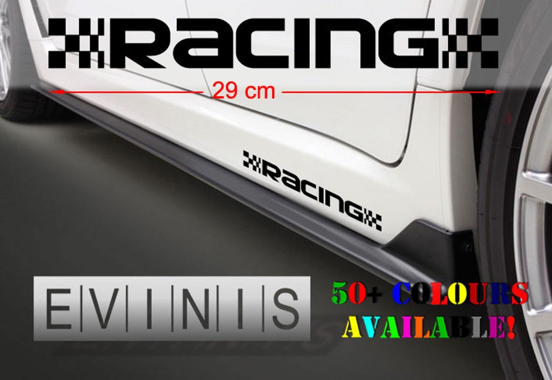RACING 2x Side Stickers Car Decals Graphics - Etsy
