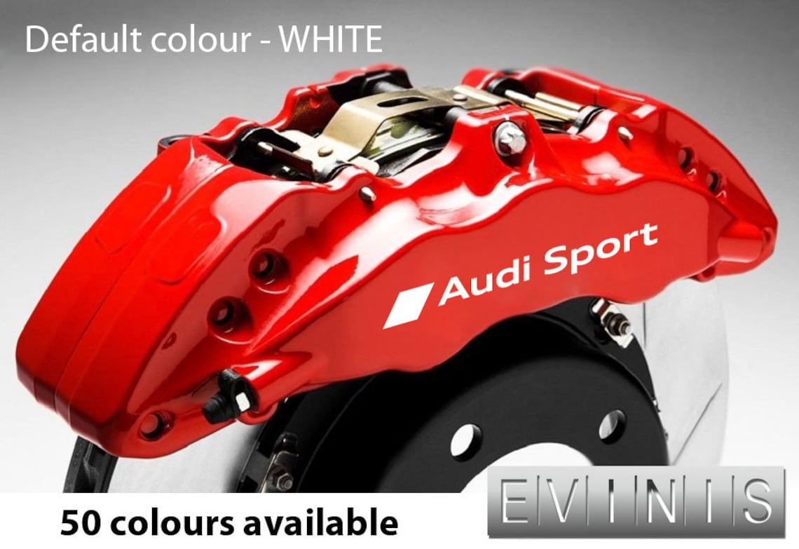 AUDI SPORT brake caliper vinyl stickers decals graphics set Etsy