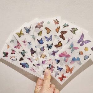 Butterfly Washi Stickers, Butterflies Stickers