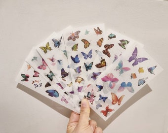 Butterfly Washi Stickers, Butterflies Stickers