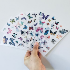 Butterfly Washi Stickers, Butterflies Stickers