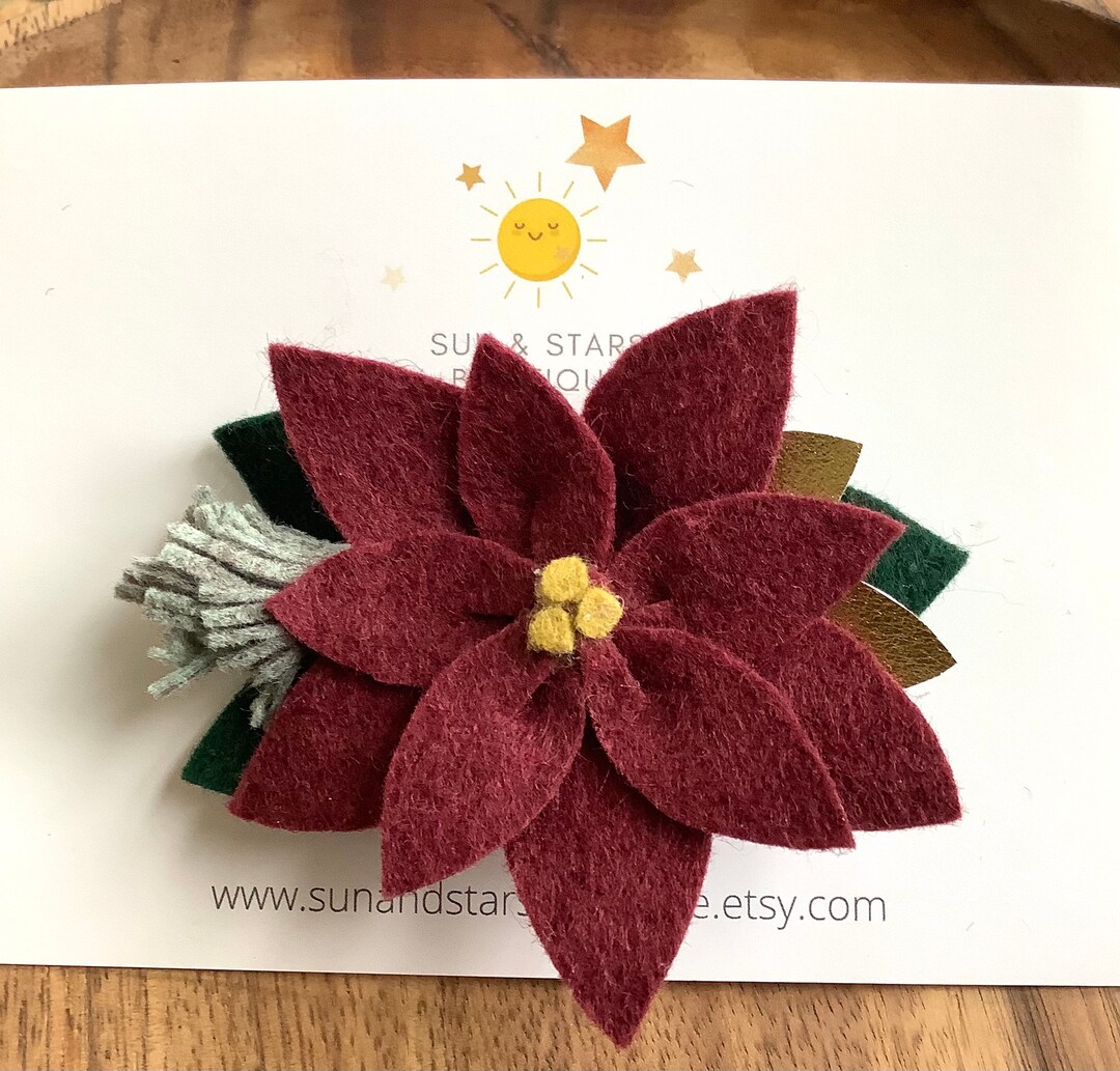 Poinsettia clips