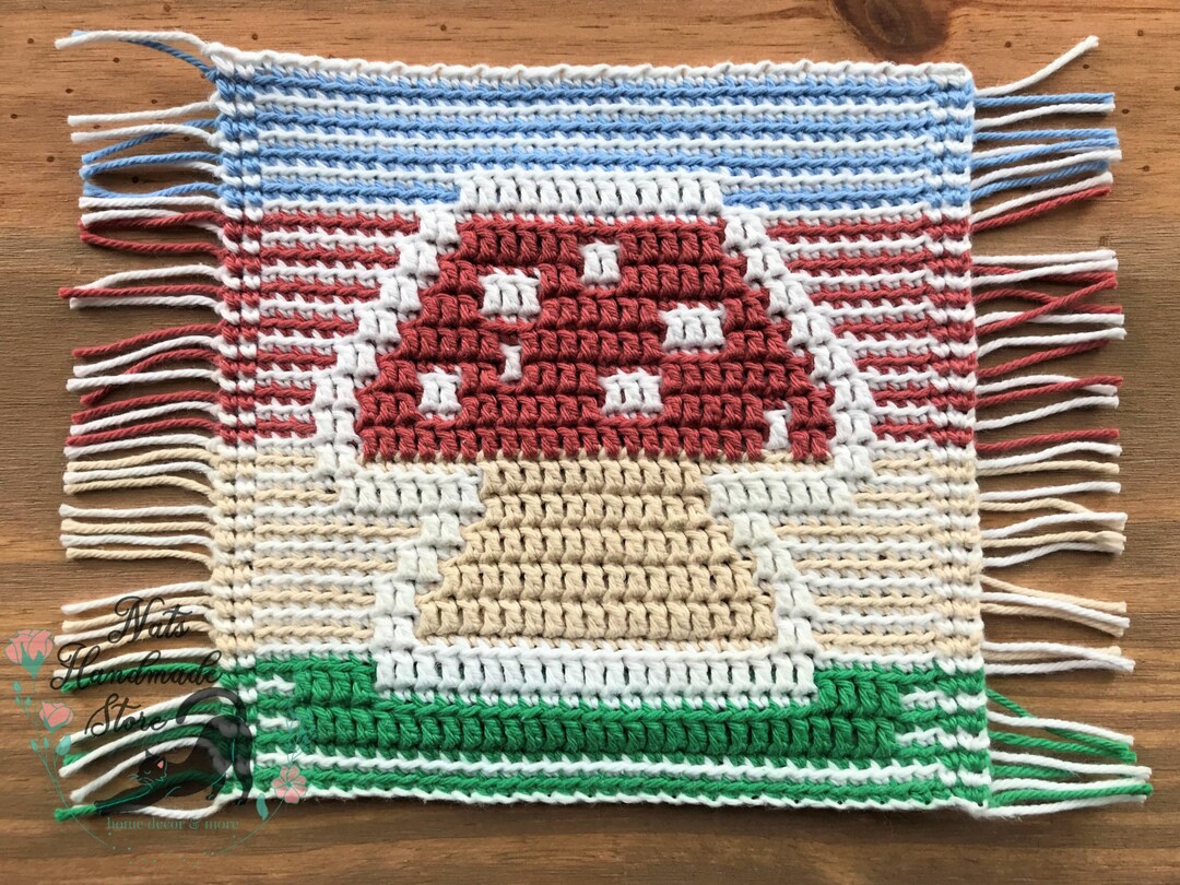 Toadstool Coaster. Overlay Mosaic Crochet - Instant PDF Download ...