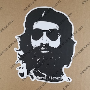 Revolutionary Jerry 6" lot sticker, JGB, SYF, Europe '72, Bob Weir, Deadhead, Dead & Co