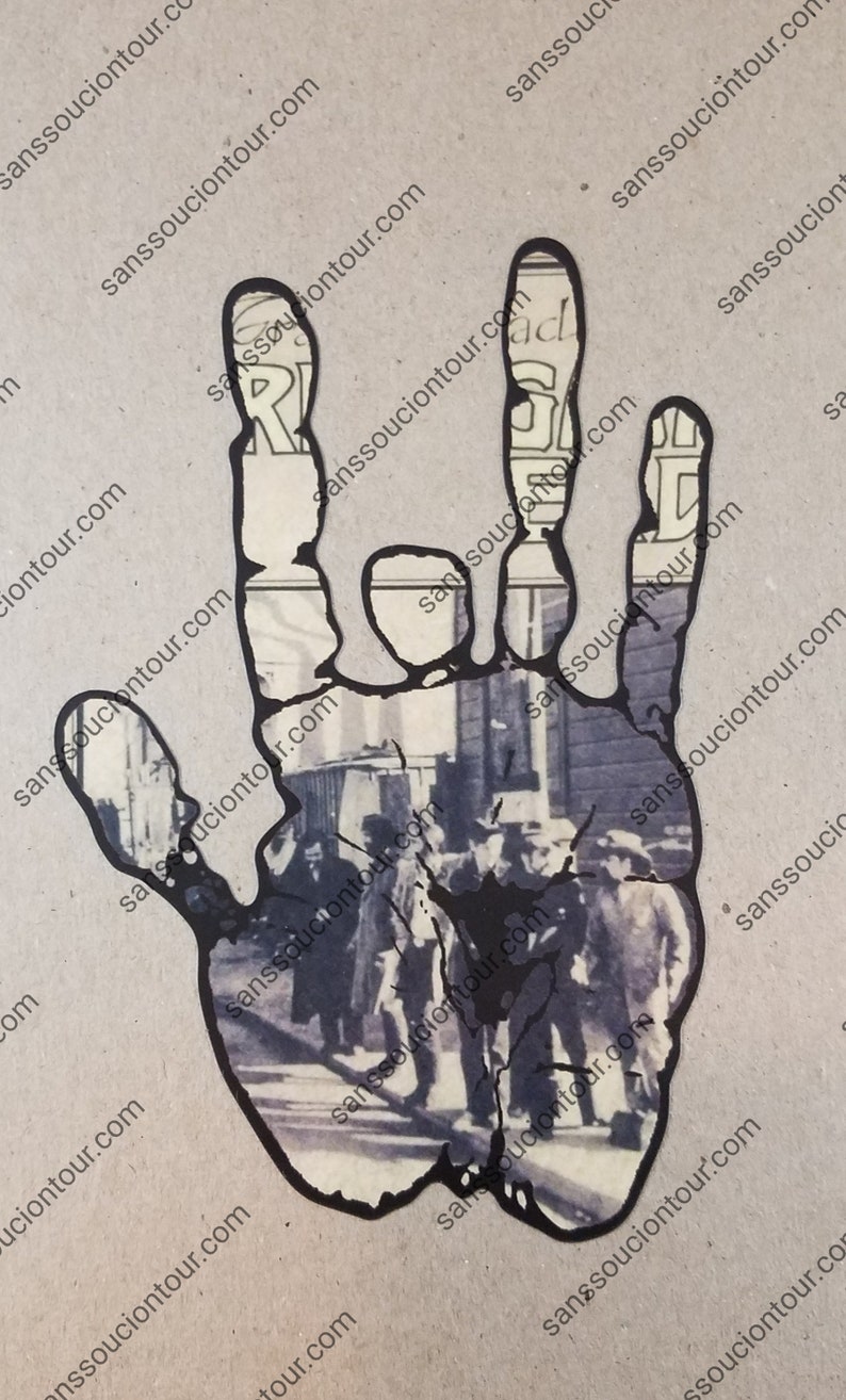 Workingman's Dead Jerry Hand Print Lot Sticker, JGB, SYF, Europe '72 ...