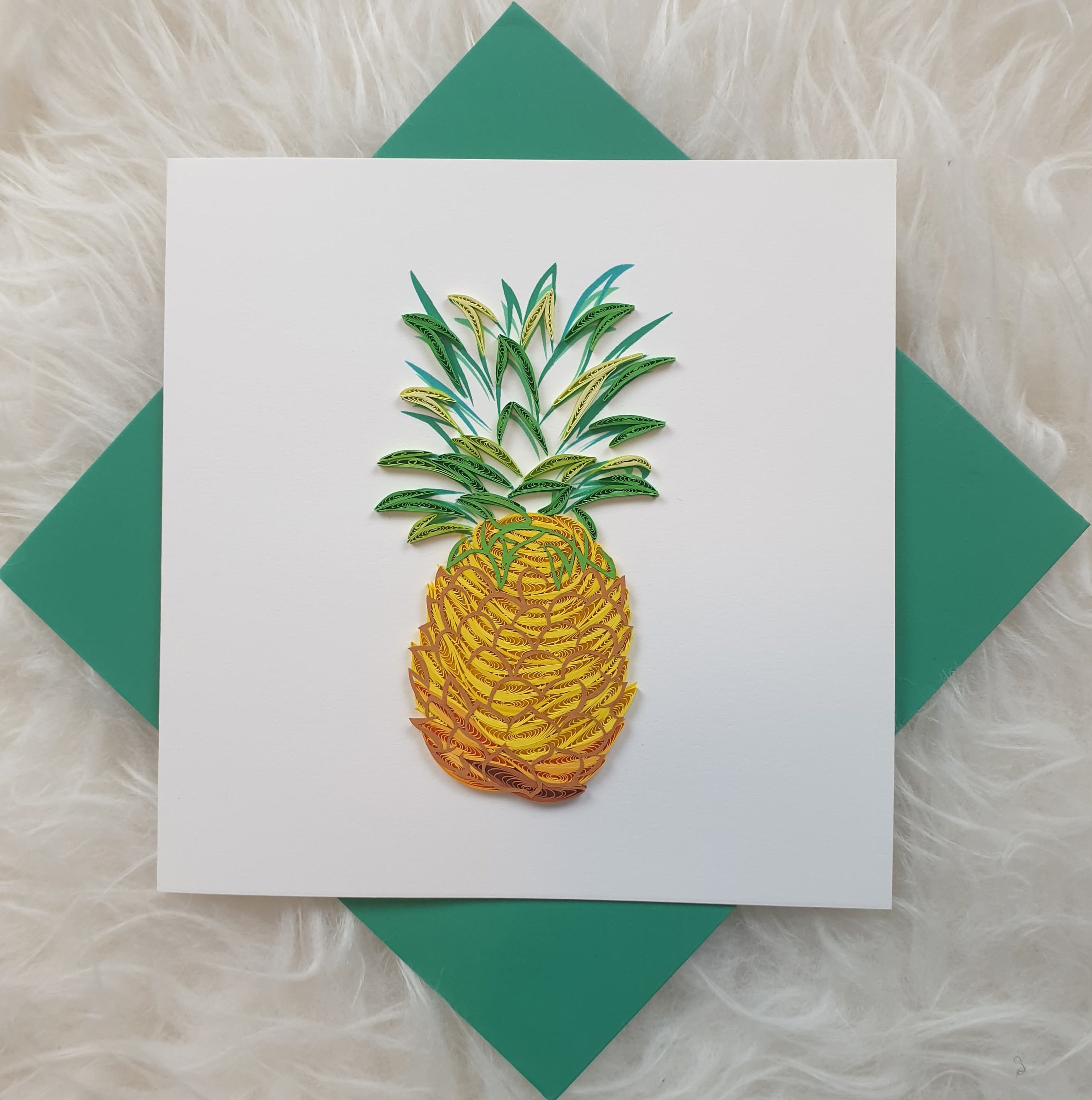 Handmade Quilling Cards pineapple Etsy