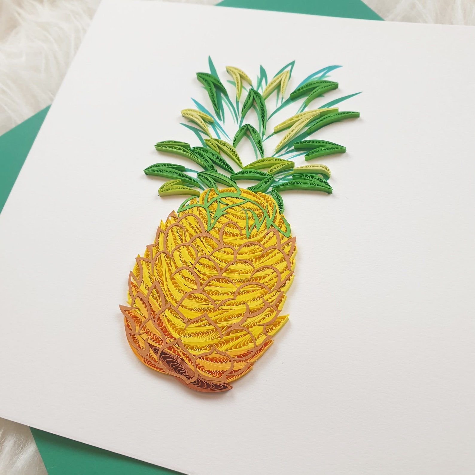 Handmade Quilling Cards pineapple Etsy