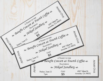 diy raffle ticket etsy