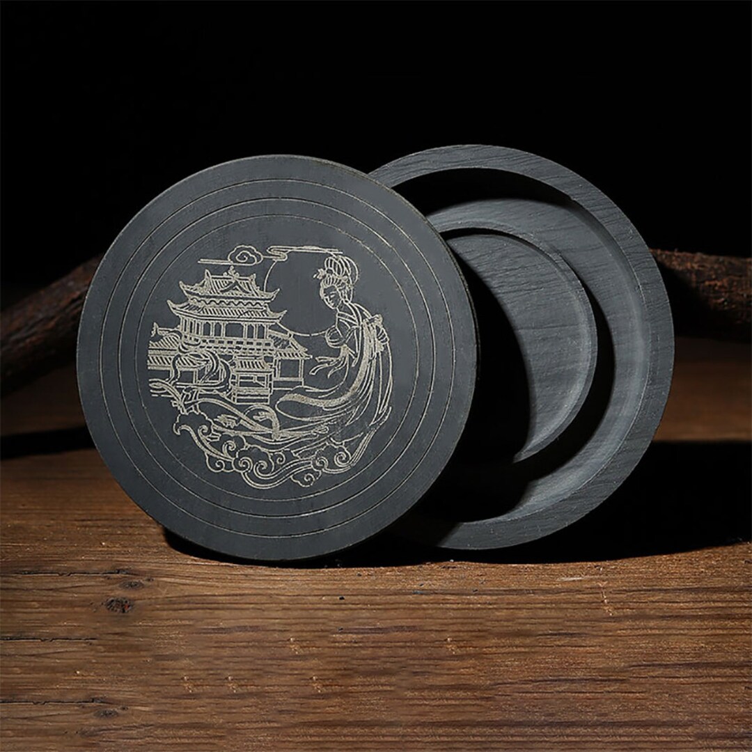 Chinese Calligraphy Inkstone,natural Stone Calligraphy Ink Stone With ...