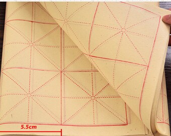 KYMY Writing Roll Xuan Paper, Chinese/Japanese Calligraphy Paper Roll, Sumi/Rice Paper, Long Scroll Brush Ink Roll - 35cmX50m, Half Sheng Shu (Raw Ripe