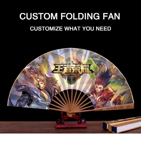 Customizable  Folding Fan, Chinease/Japanese Folding Hand Fan, Women Hand Folding Fans Hand Fan Gift fan Craft fan Folding Fan Dance Fan.