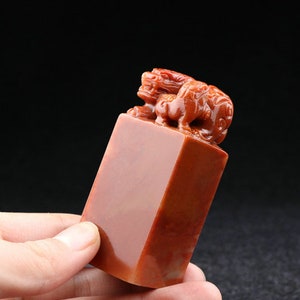 Sigillo PIUXIU madre e bambino cinese, sigillo del nome personalizzato, sigillo quadrato di pietra cinese con il tuo nome inciso a mano, set di sigilli su misura