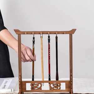 Dimensioni personalizzabili Cinese giapponese Calligrapghy Bamboo Brush Hanger Drawing Brush Holder.