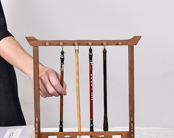 Anpassbare Größe Chinesisch Japanisch Kallirapghy Bambus Pinsel Aufhänger Zeichnung Pinselhalter.