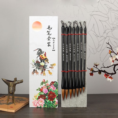 Claborate Painting Brush Watercolor Chinese Calligraphy Brush Etsy