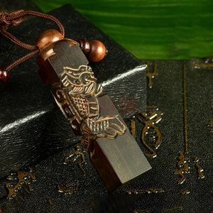 Nombre personalizado Sello de madera, sello personalizado grabado personalizado, sello grabado pluma dura caligrafía sello portátil sello de capítulo personalizado