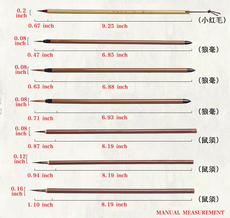 Chinese Calligraphy Writing Brush Set Kanji Japanese Sumi Etsy