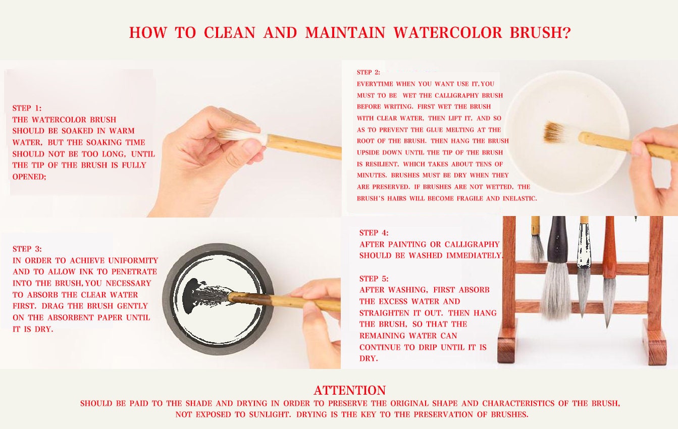 Chinese Calligraphy Writing Brush Set Kanji Japanese Sumi Etsy