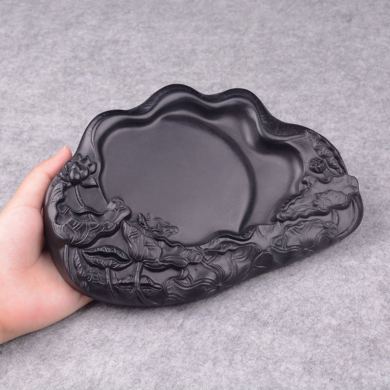 Chinese Calligraphy Inkstone,natural Stone Calligraphy Ink Stone With ...