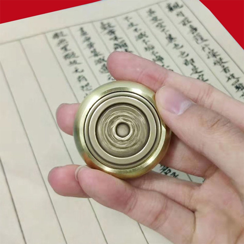 TOPBATHY Peso per Rotondo Ottone Massiccio da Decorativo e Funzionale per Calligrafia e Pittura per Ufficio e Casa