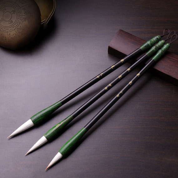 5 Styles Chinese Calligraphy Brush Pen Goat Hair Bamboo Shaft