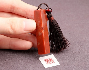 Custom Name Seal, Stone Seal Carving, Chinese Stone Square Seal With Your Name Hand Engraved, Custom Made Seal Set