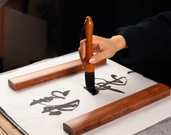 Custome Calligraphie chinoise Presse-papier, presse-papier bois, papier de maintien à plat, pinceau paintig écriture dessin presse-papier.