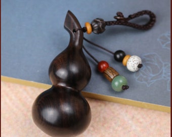 Chinese custom Lettering Ebony Gourd, Key Chain Pendant, Lovely Men and Women Pendant, Creative Gifts.