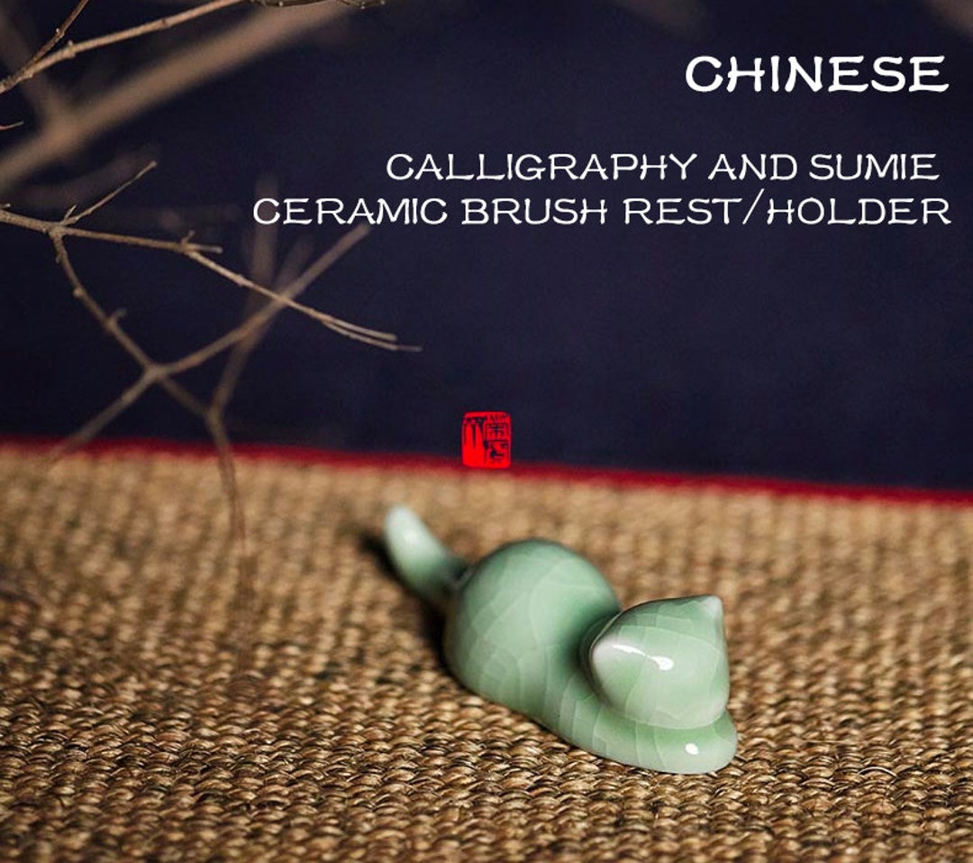 Calligraphy Rak Calligraphy Writing Brush Rack, Chinese Calligraphy Pen Holder.ceramic ...